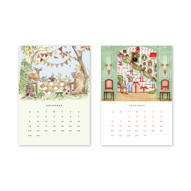 2026 Desktop Calendar w/Easel | Dogwood Hill