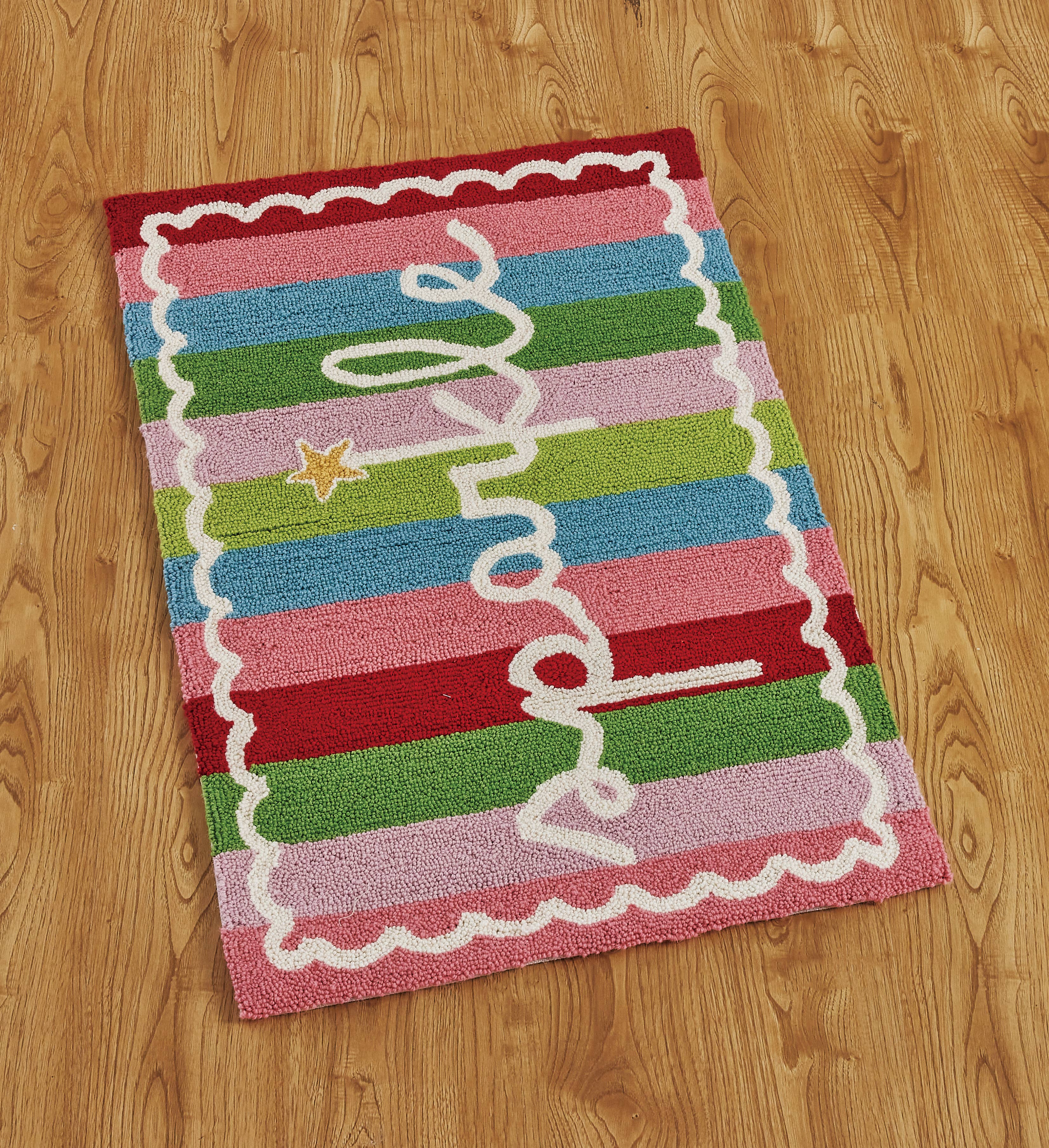 Holiday Sparkle Hook Rug