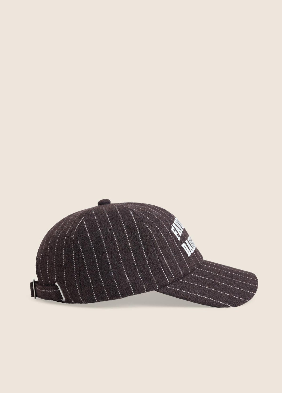 The Wool Stripe Baseball Hat - Ganache | Favorite Daughter