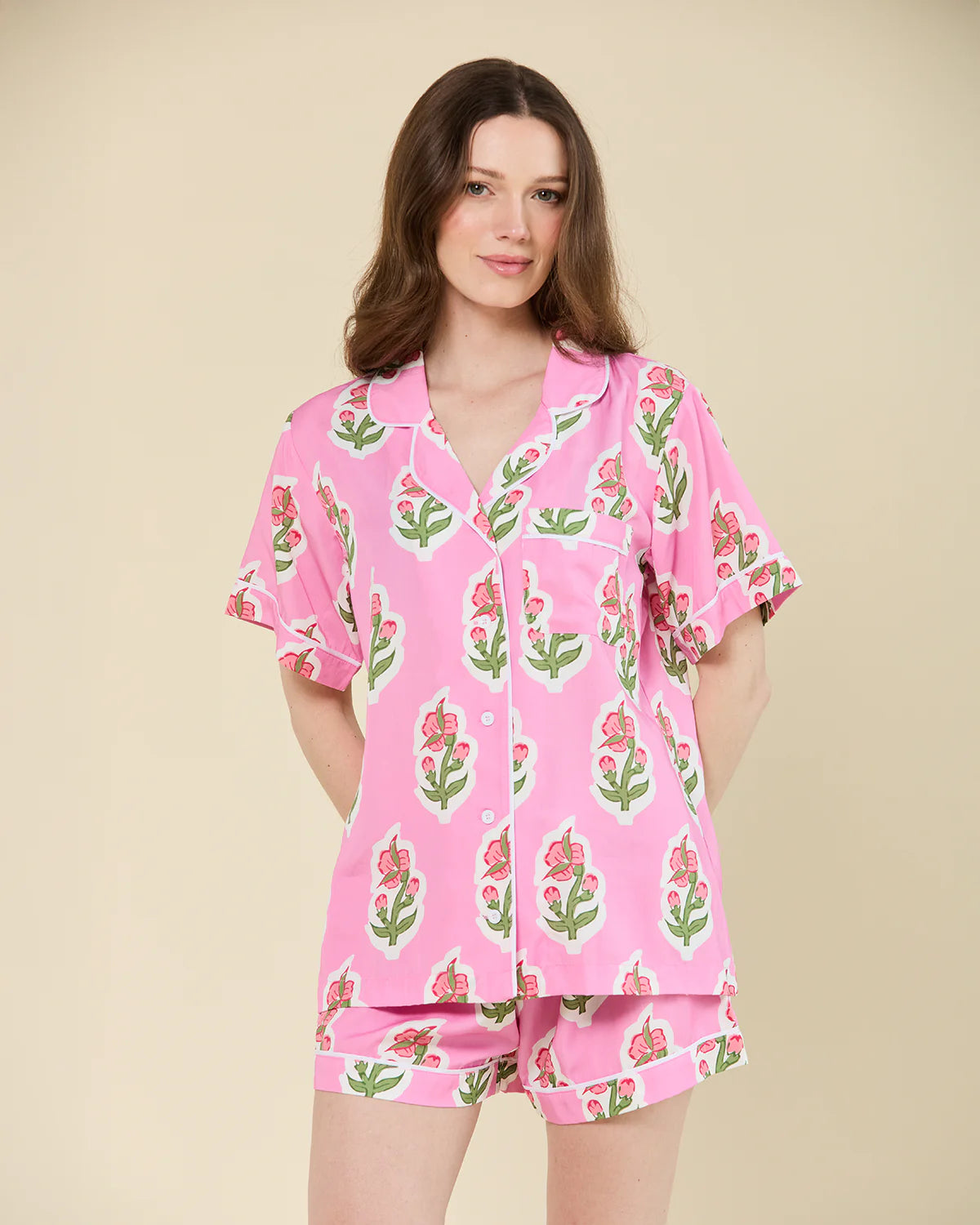 Floret Pajama Shorts Set | Katie Kime