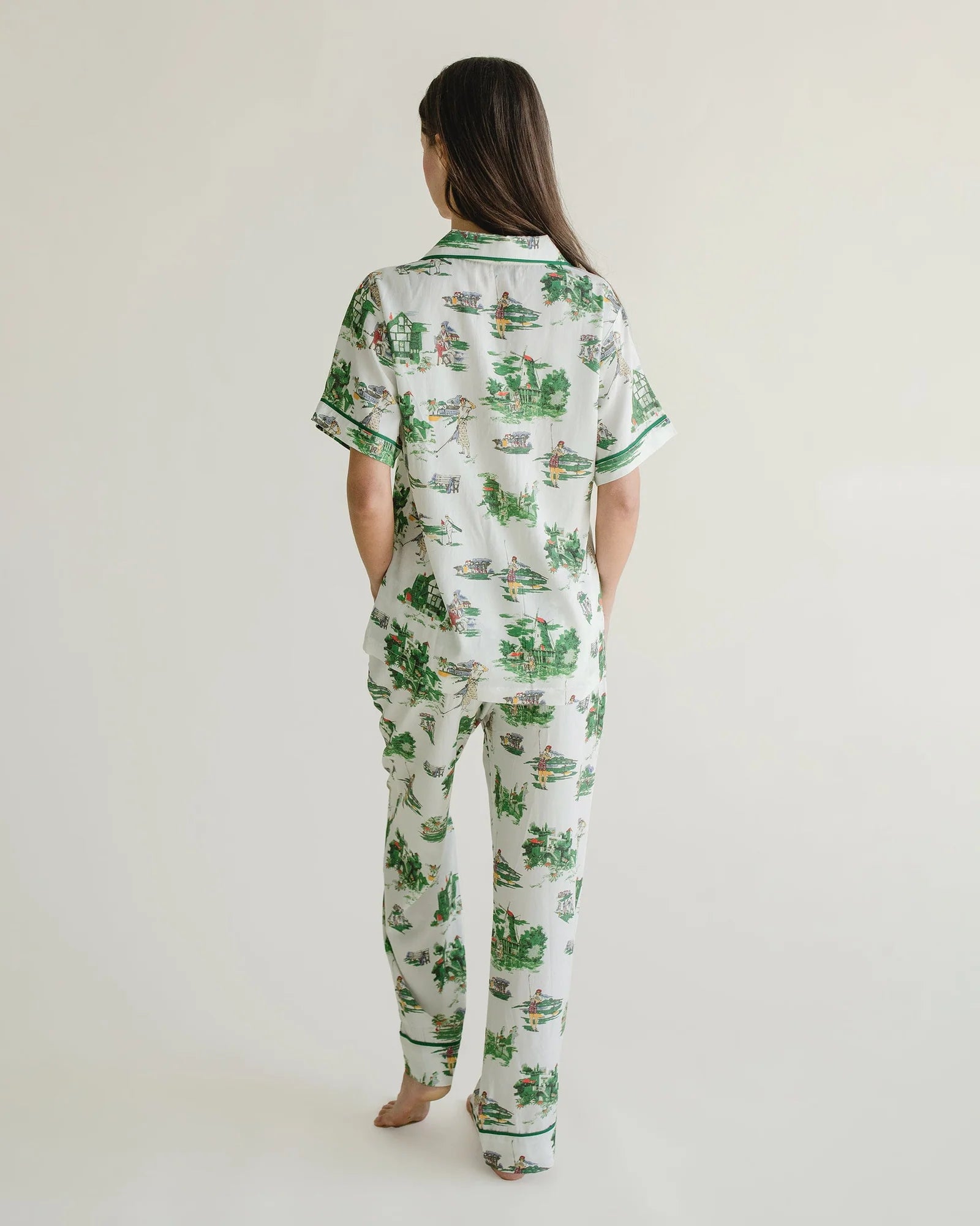 Golf Toile Pajama Pants Set | Katie Kime