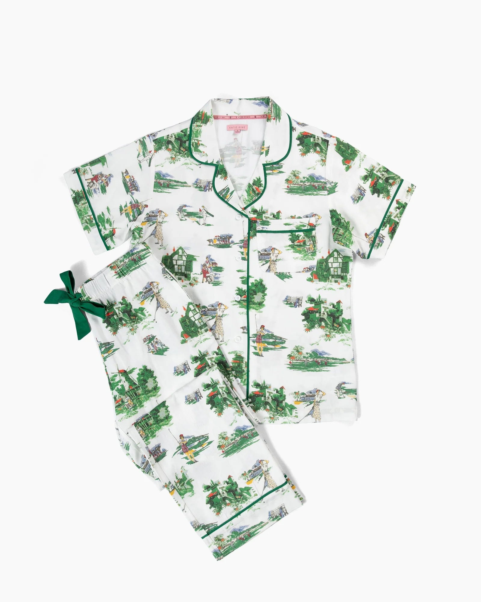 Golf Toile Pajama Pants Set | Katie Kime