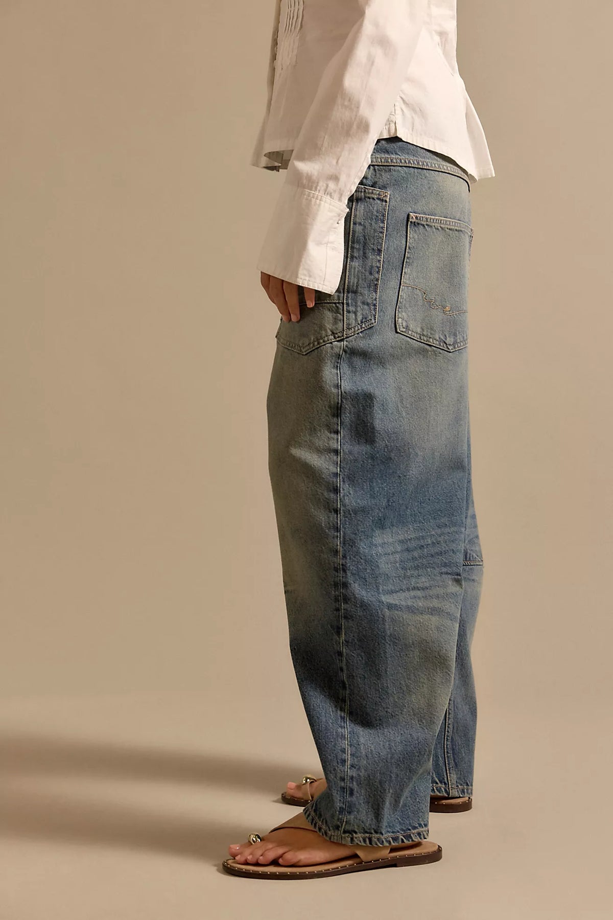 Minimalist Moxie Boyfriend Barrel Jean | Free People