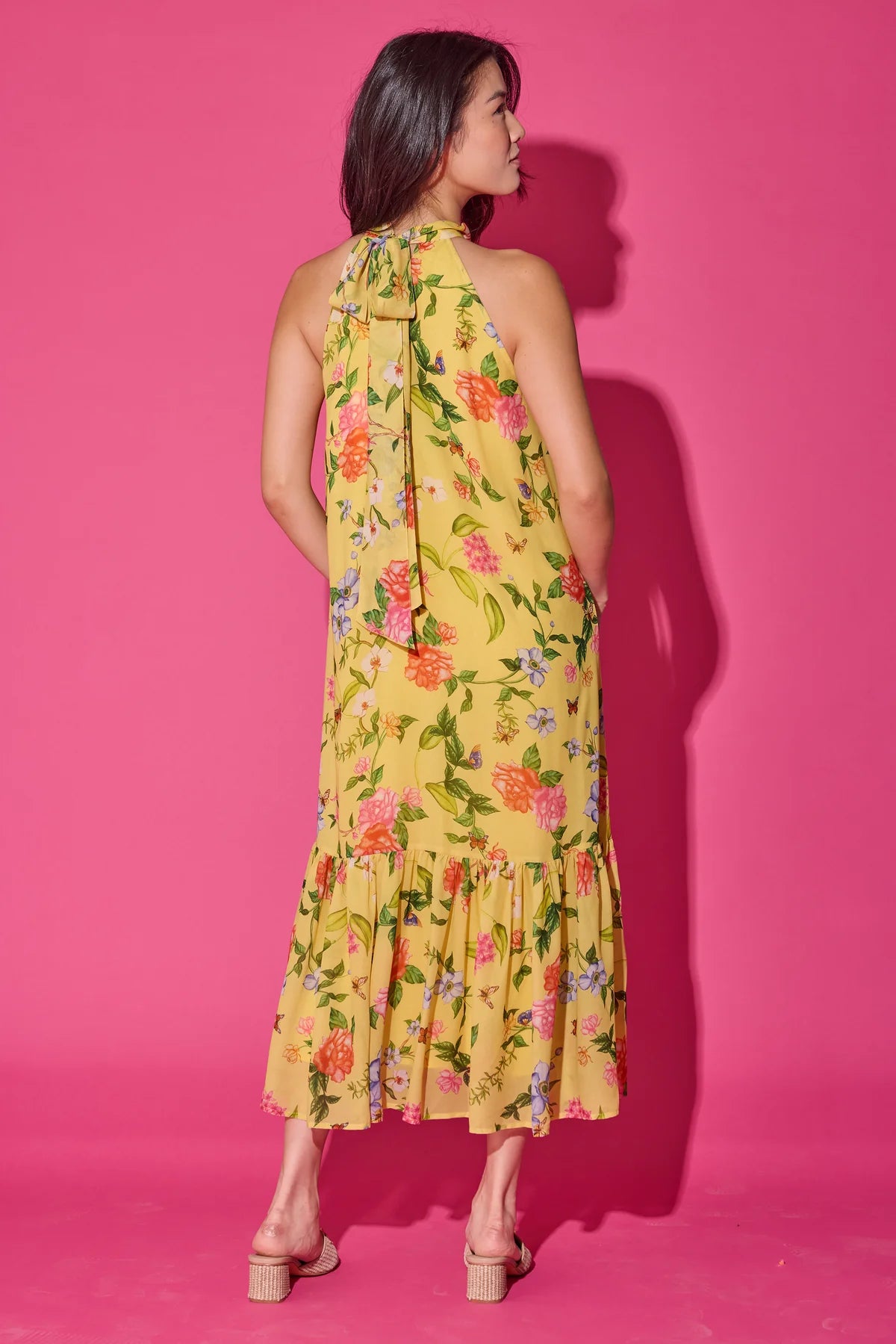 Perry Dress - Yellow Parterre | Alden Adair