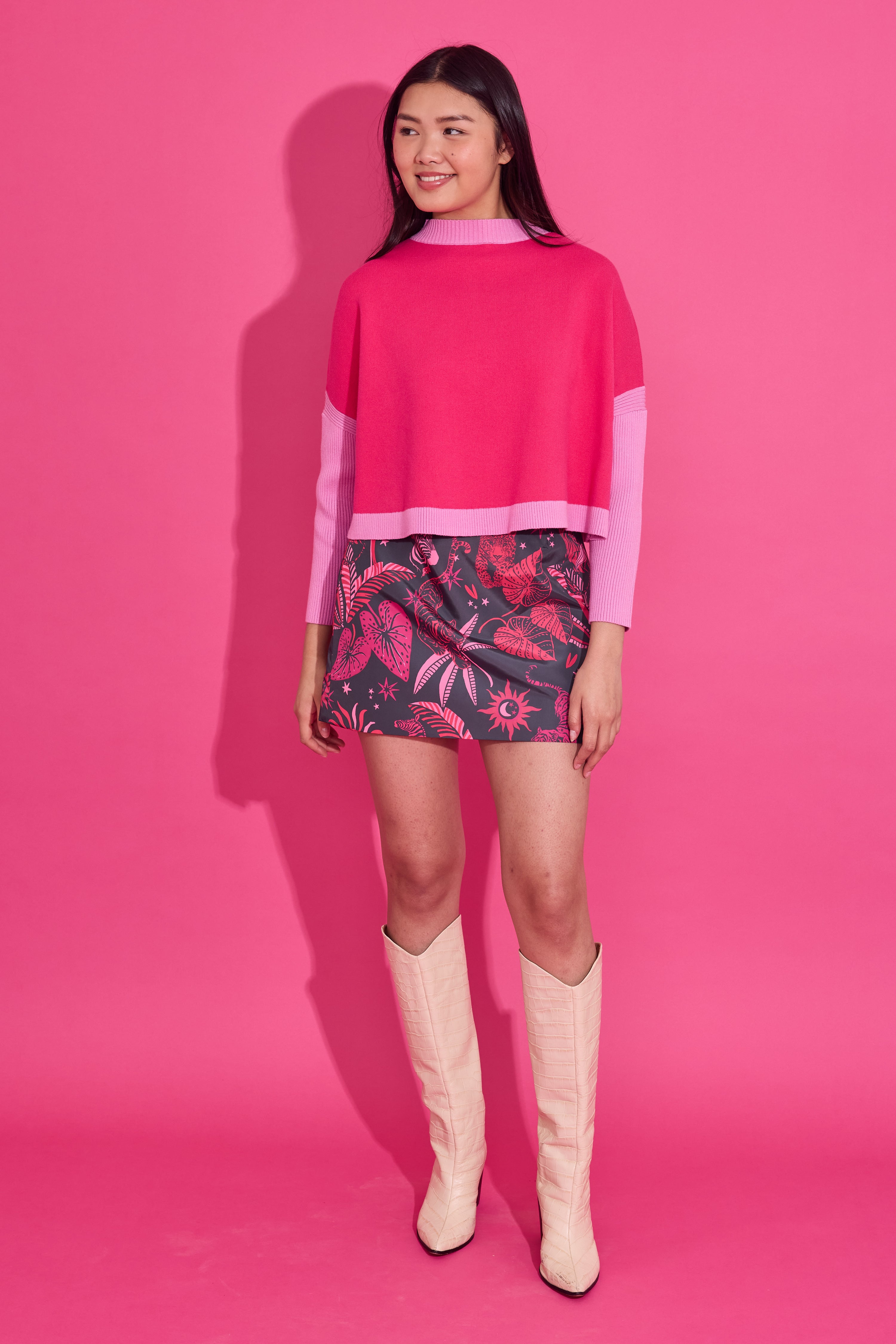 Leona Sweater - Flamingo | Alden Adair