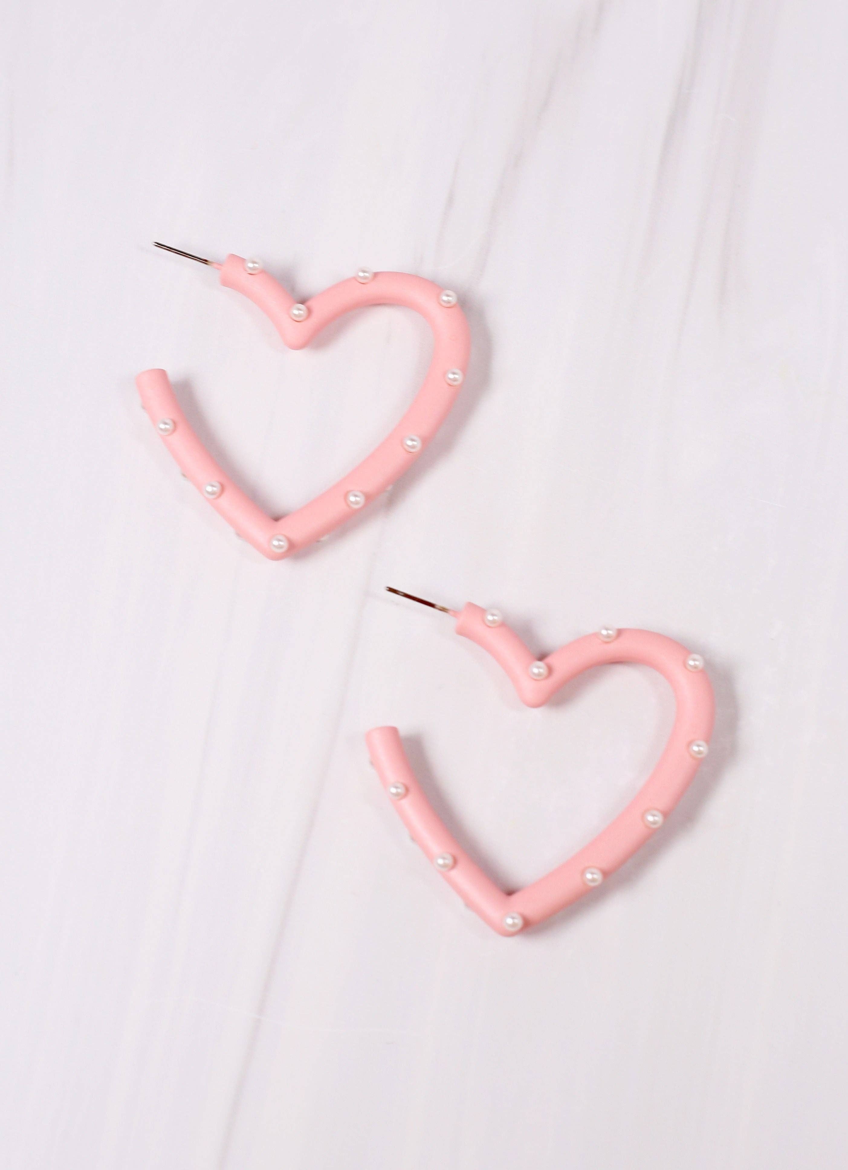 Admirer Pearl Heart Earrings