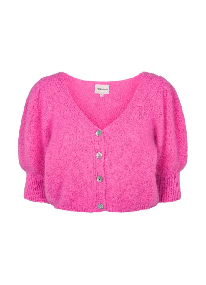 Manda Alpaca Cardigan - Neon Pink | AmericanDreams