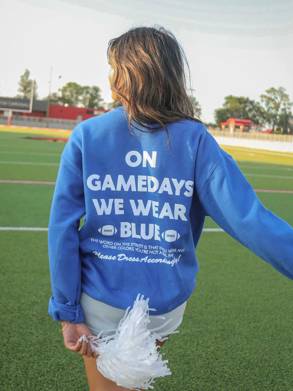 Gamedays We Wear Blue Sweatshirt | Charlie Southern