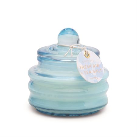 Beam Blue Glass 3 oz Candle - Fresh Air + Sea Salt