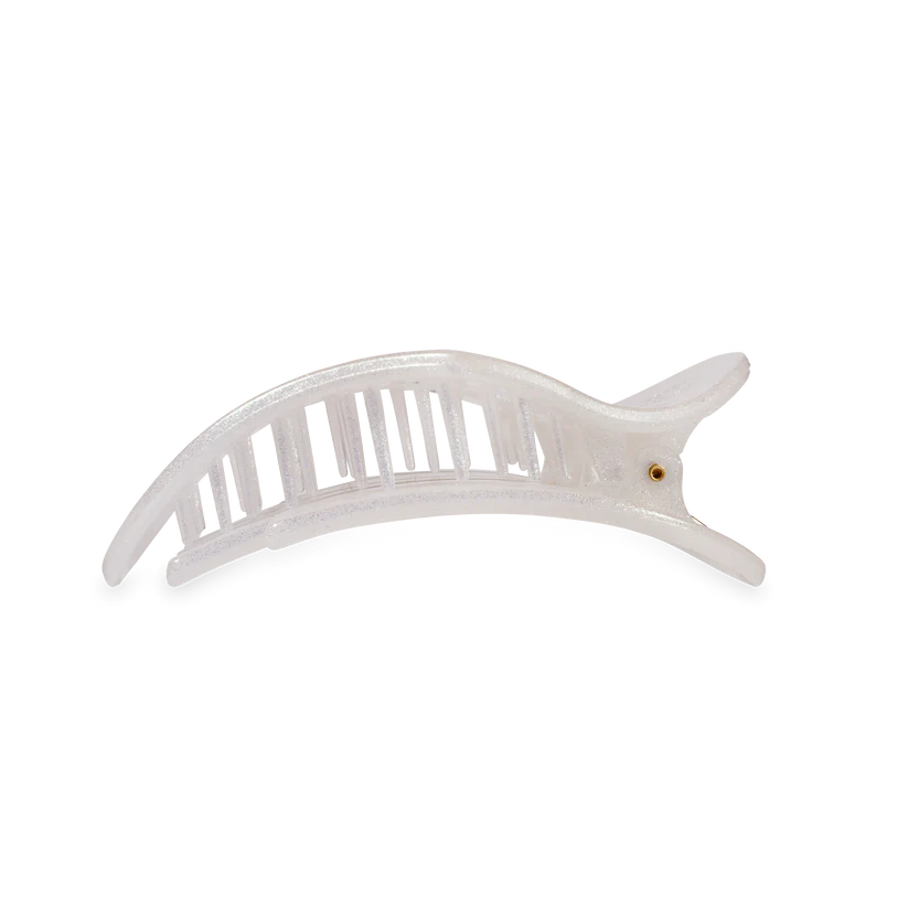 Mother of Pearl Heart Flat Clip | Teleties