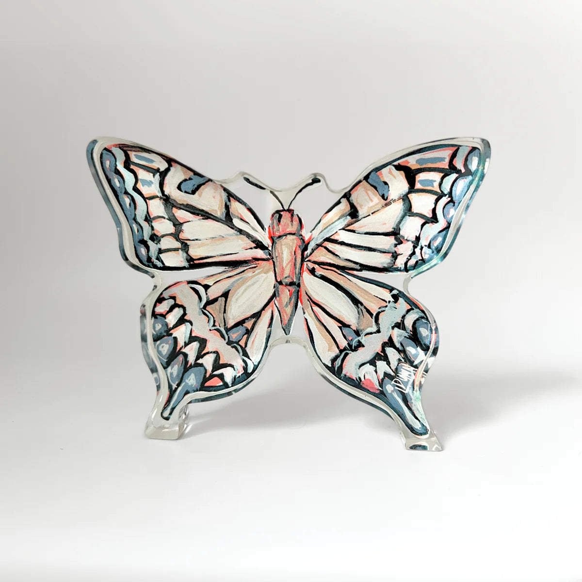 Neutral Butterfly Acrylic Block | Lauren Dunn