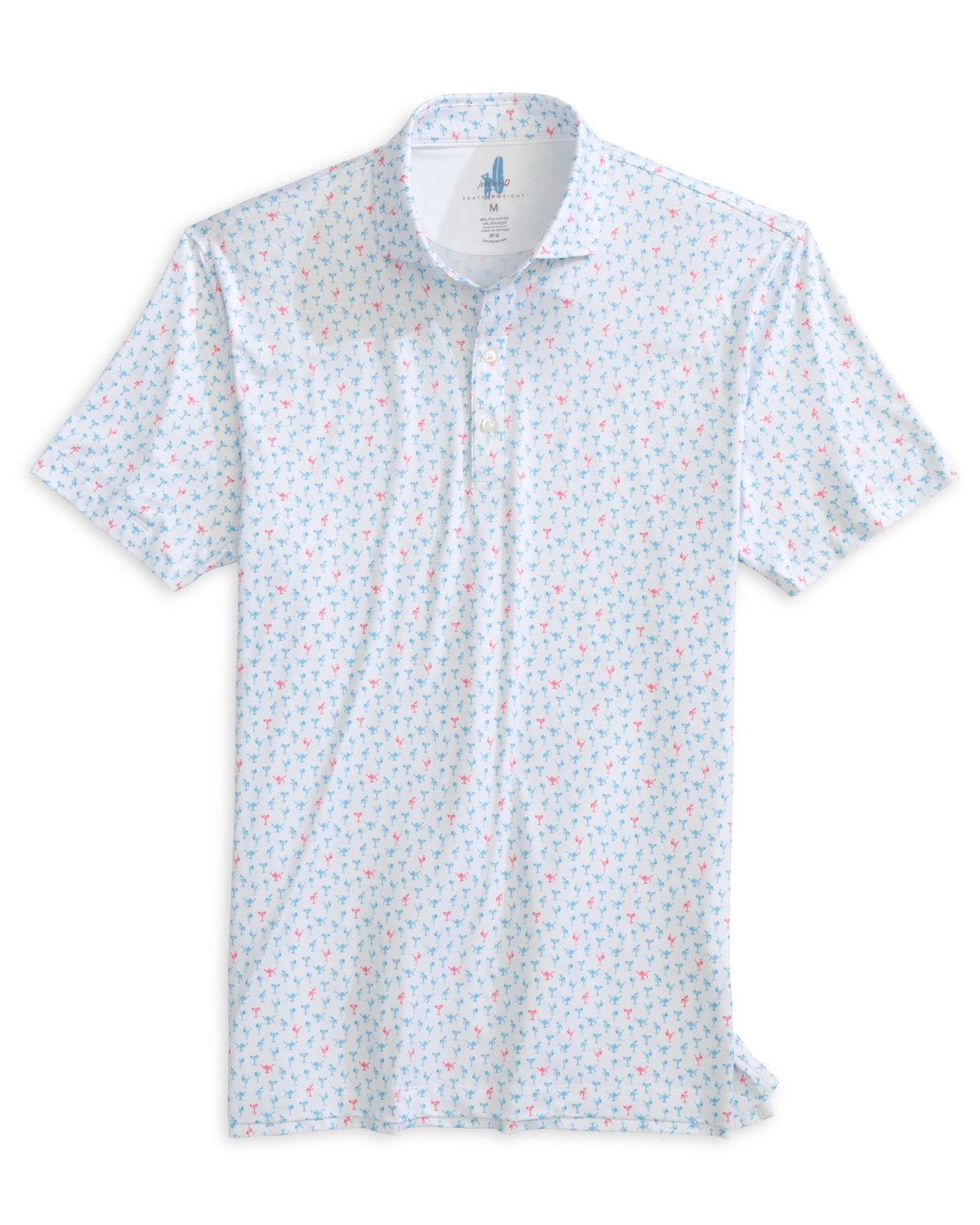 Pin Up Featherweight Performance Polo - White | Johnnie-O