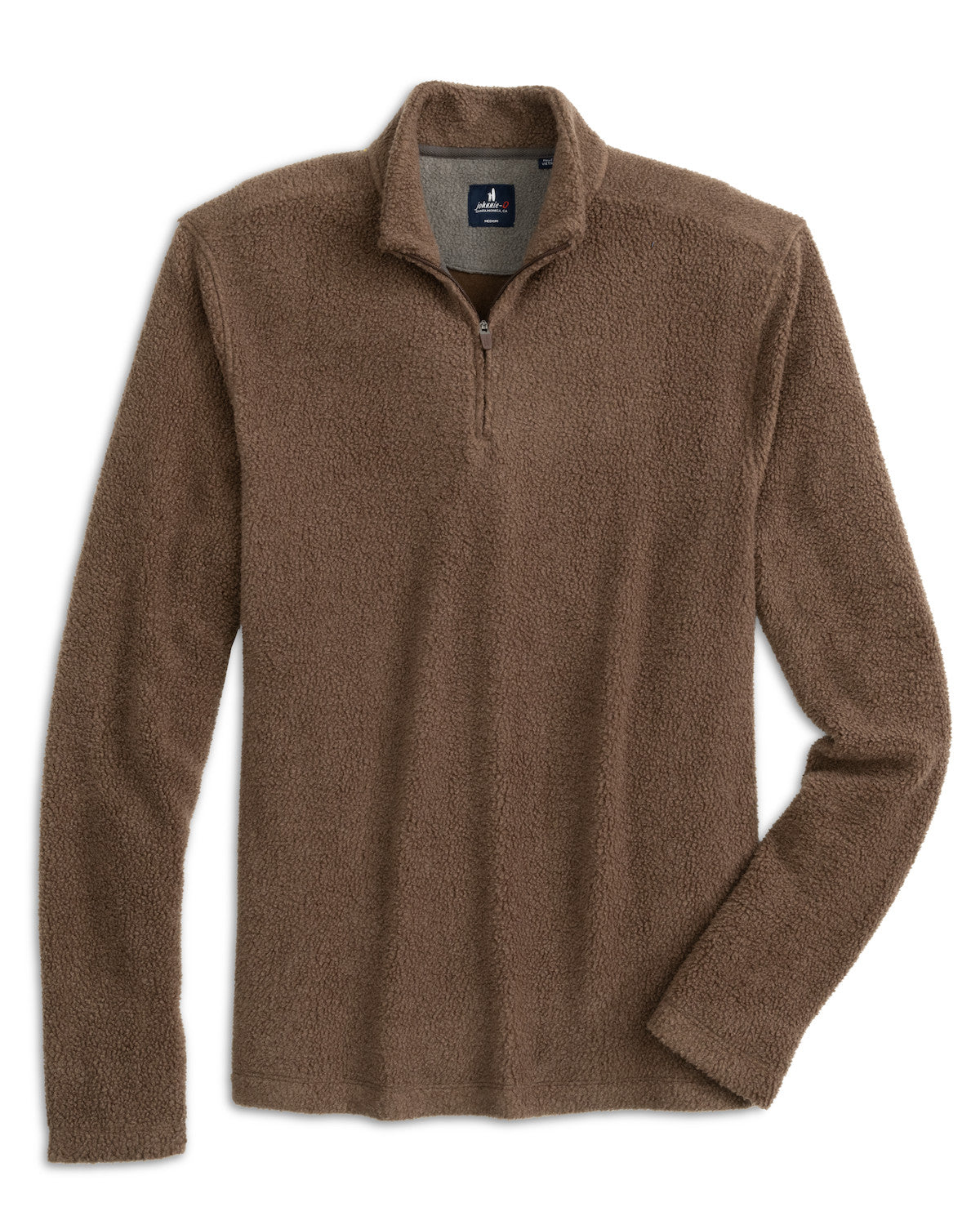Dion Fleece 1/4 Zip Pullover - Mushroom | Johnnie-O