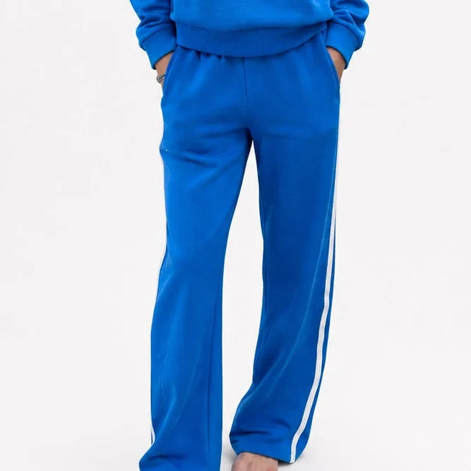 Weekend Palazzo Sweatpants - Electric Blue | Kerri Rosenthal