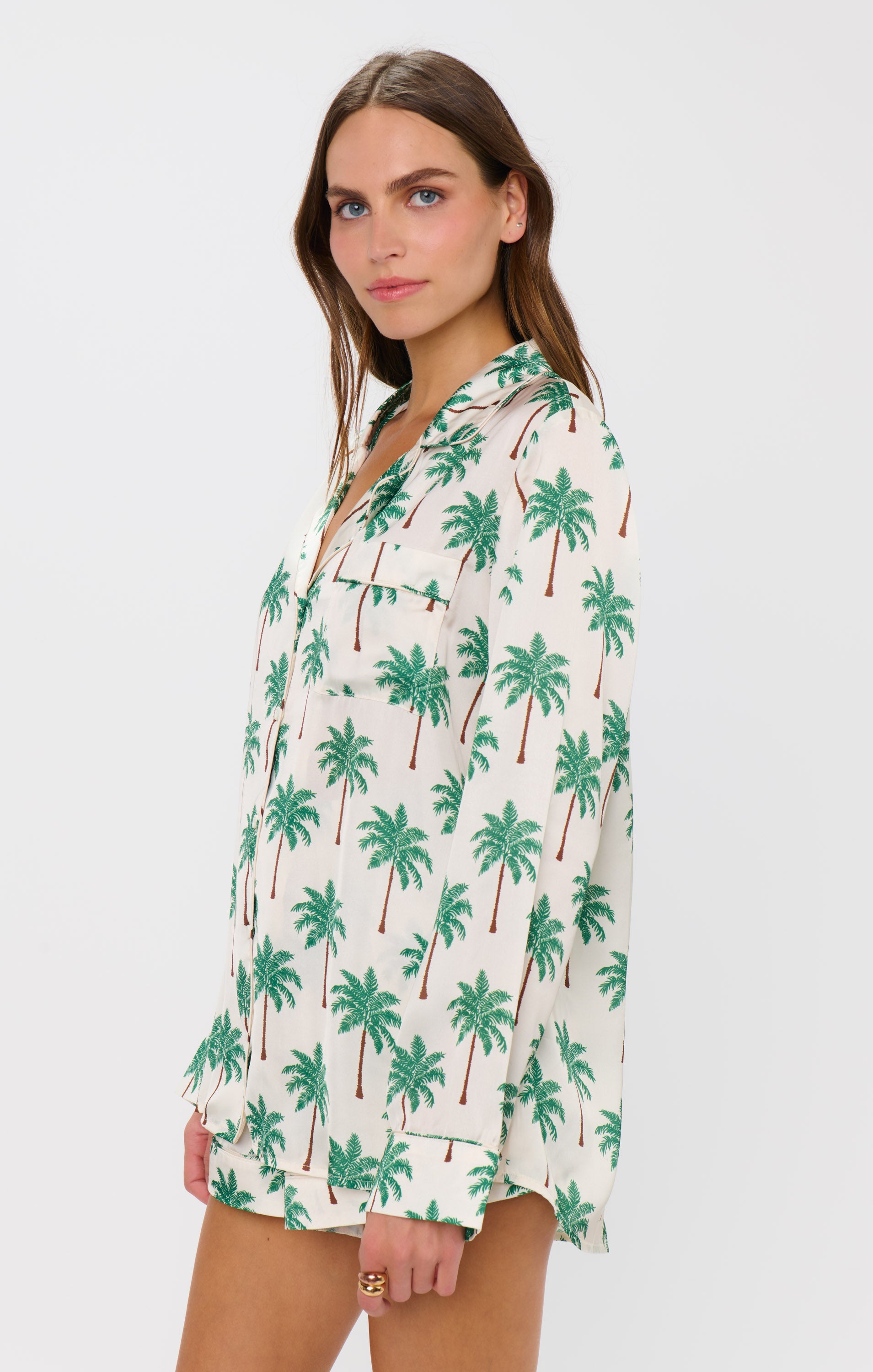 Favorite PJ Set - Palm Tree Silky | Show Me Your Mumu