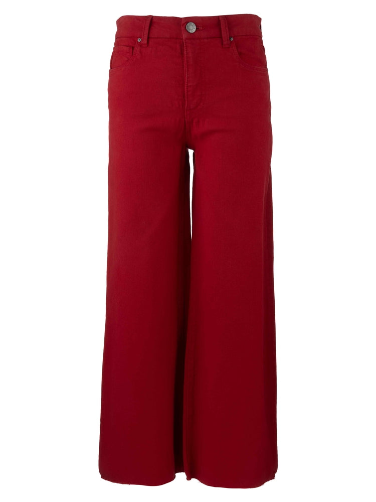 Meg High Rise Wide Leg - Ruby Red | KUT