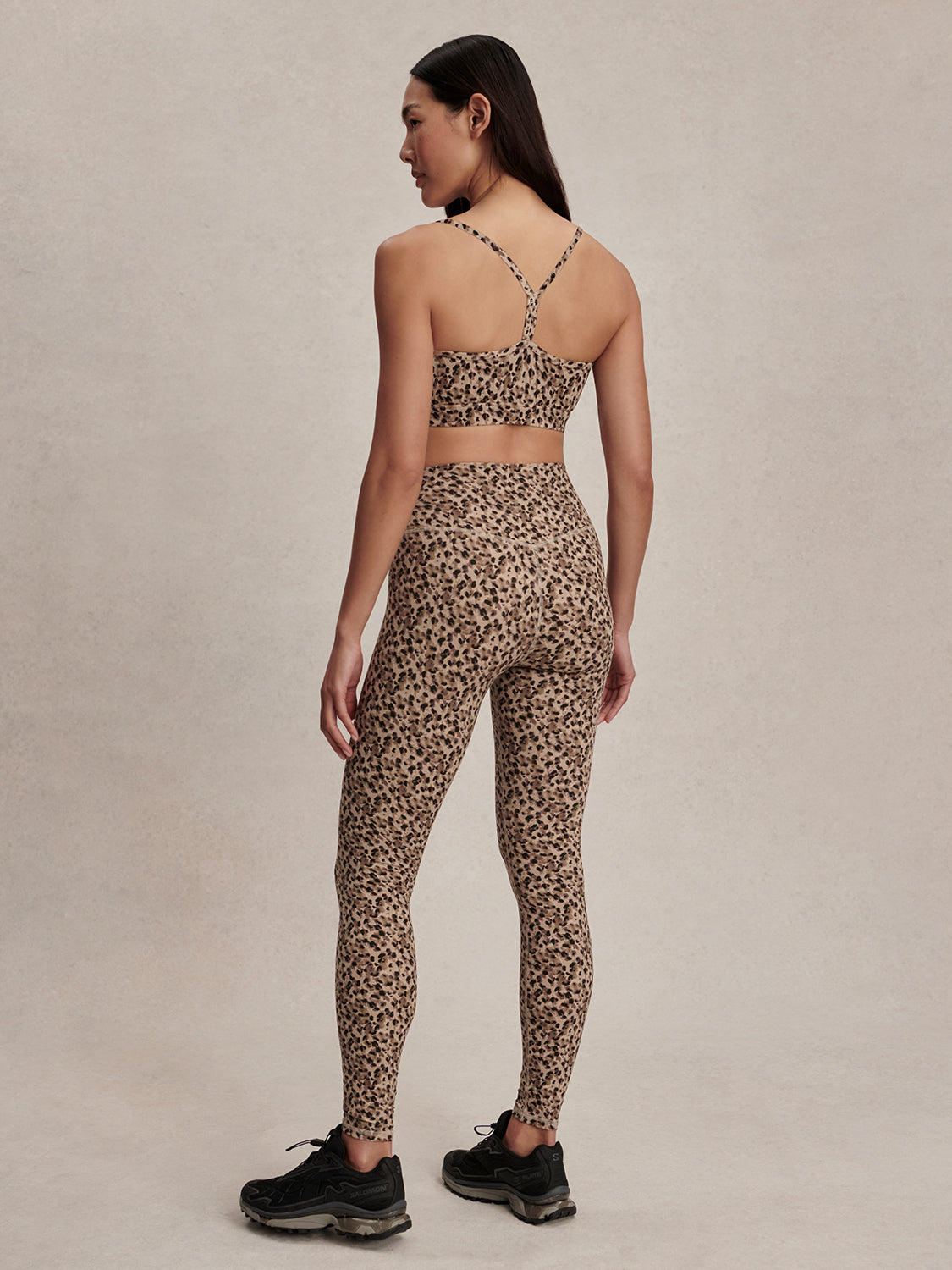 FreeSoft High Rise Legging (25") - Coffee Quartz Cheetah | Varley