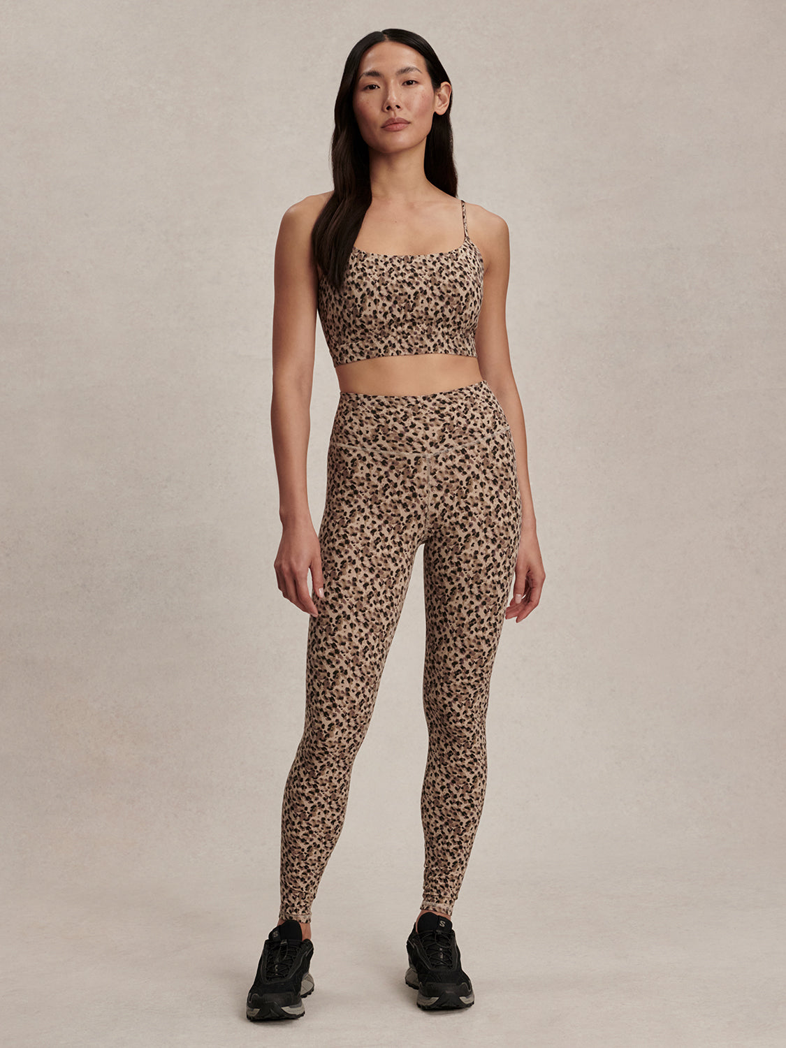 FreeSoft High Rise Legging (25") - Coffee Quartz Cheetah | Varley