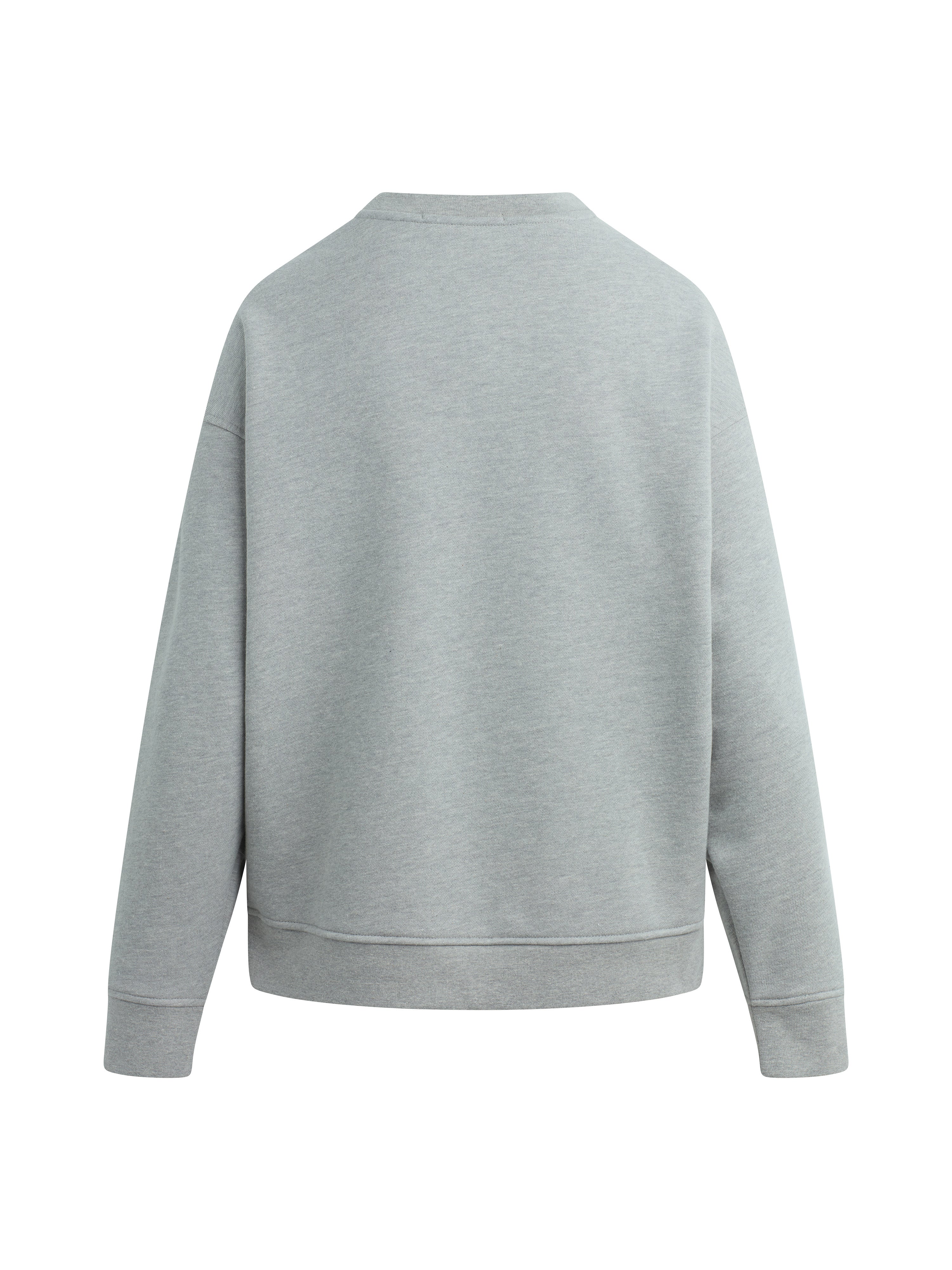 The Embroidery Collegiate Sweatshirt - Heather Gray/Navy | Favorite Daughter