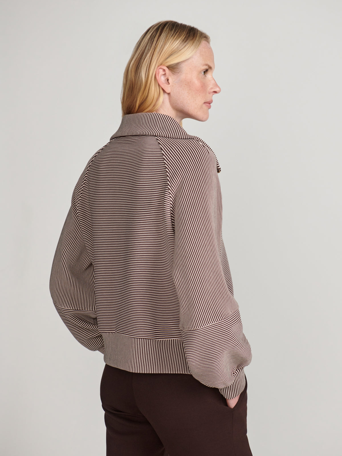 Milano Half Zip Sweat 2.0 - Coffee Bean / Birch | Varley