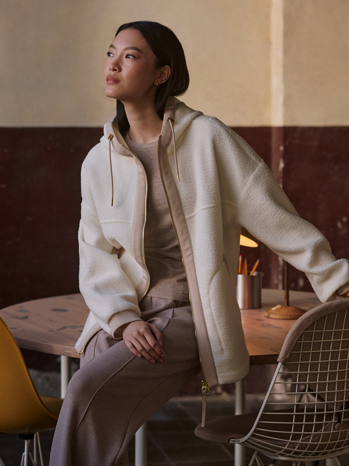 Fey Relaxed Fleece - Egret | Varley