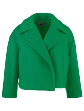 Harper Notch Collar Jacket - Green | KUT