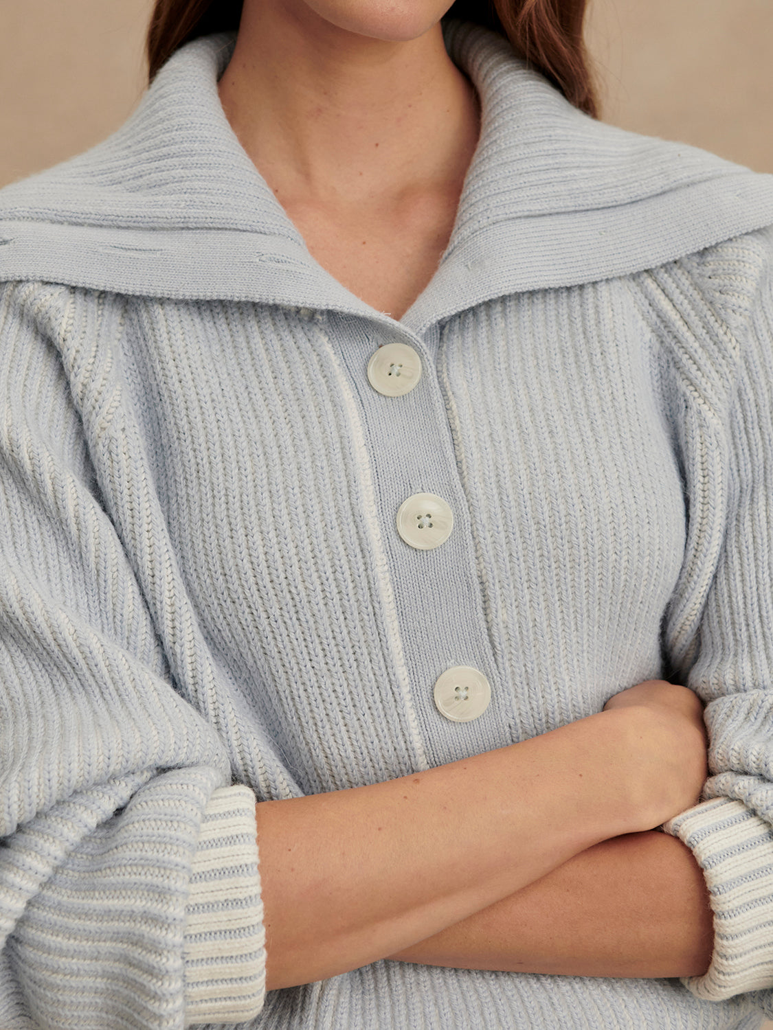 Filey Plated Sweater - Mist Blue | Varley