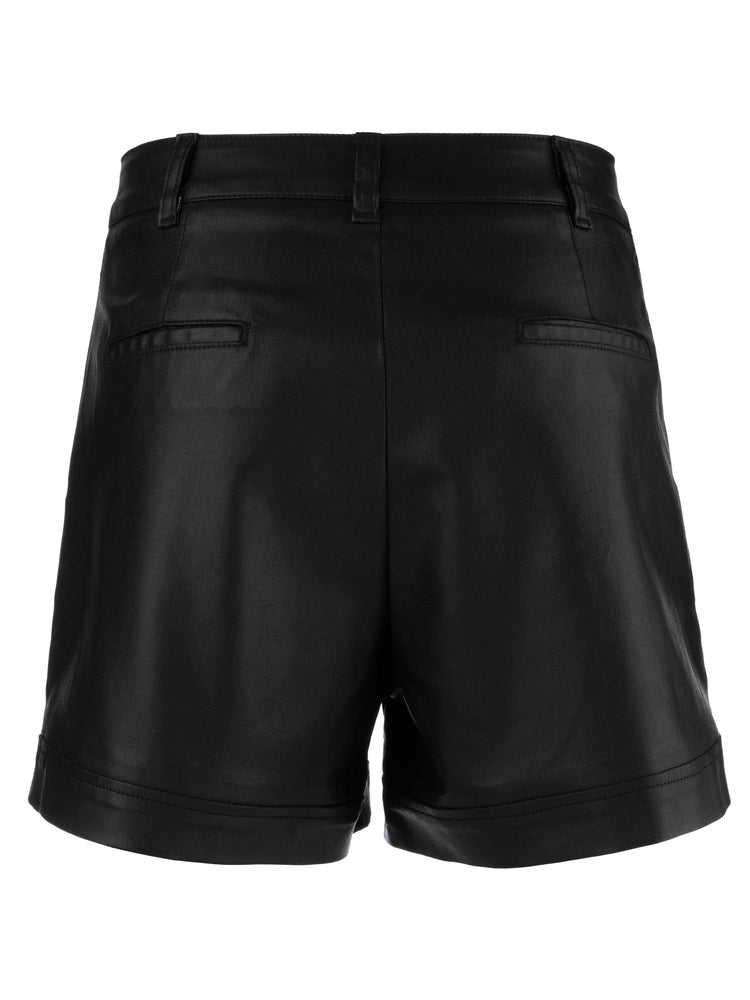 Miranda Coated Short - Black | KUT