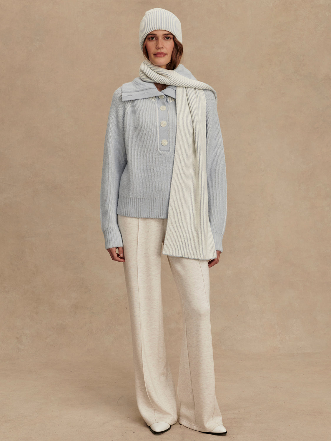 Filey Plated Sweater - Mist Blue | Varley