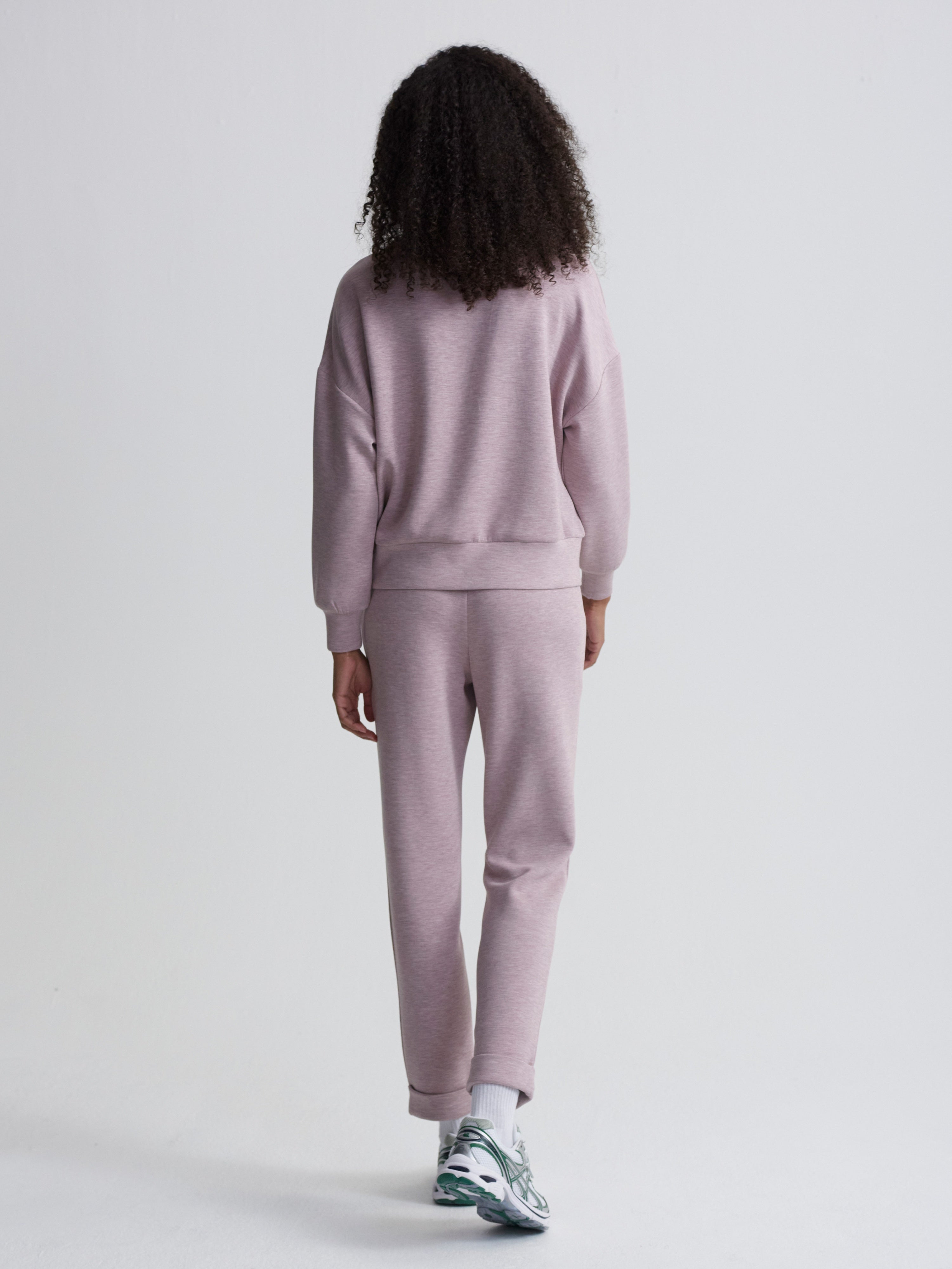 The Rolled Cuff Pant (25") - Mauve Marl | Varley