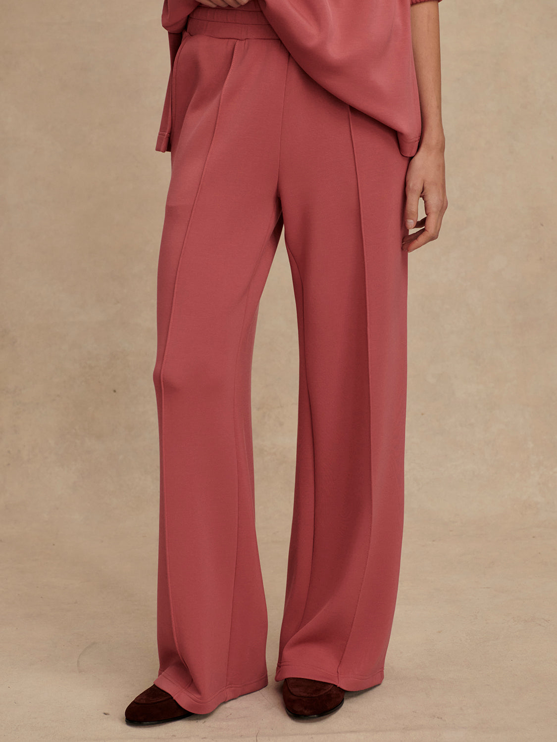 The Wide Leg Pant (30") - Mauvewood | Varley