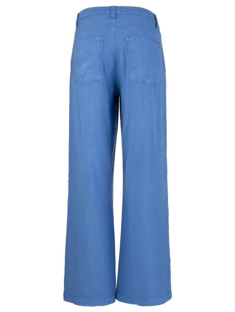 Meg High Rise Wide Straight Leg - Cornflower Blue | KUT