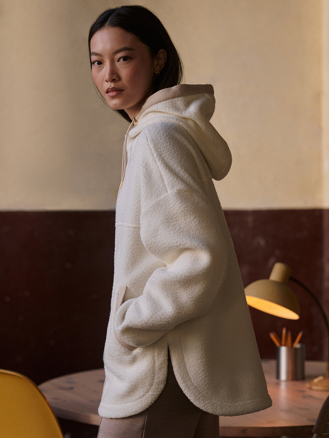 Fey Relaxed Fleece - Egret | Varley