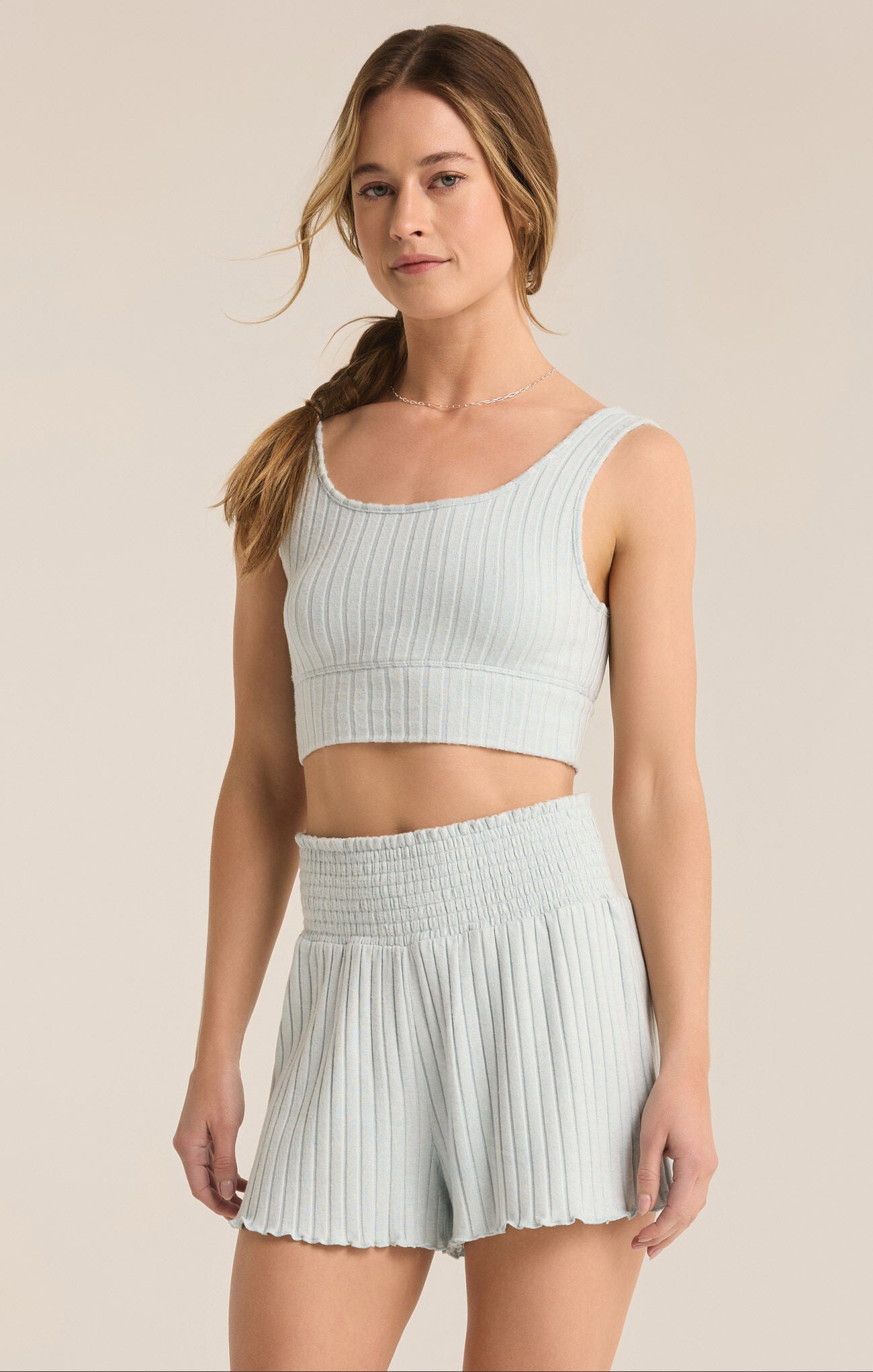 Zoe Rib Tank Bra | Z Supply