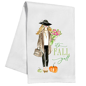 It's Fall Yall Fashionista Tea Towel