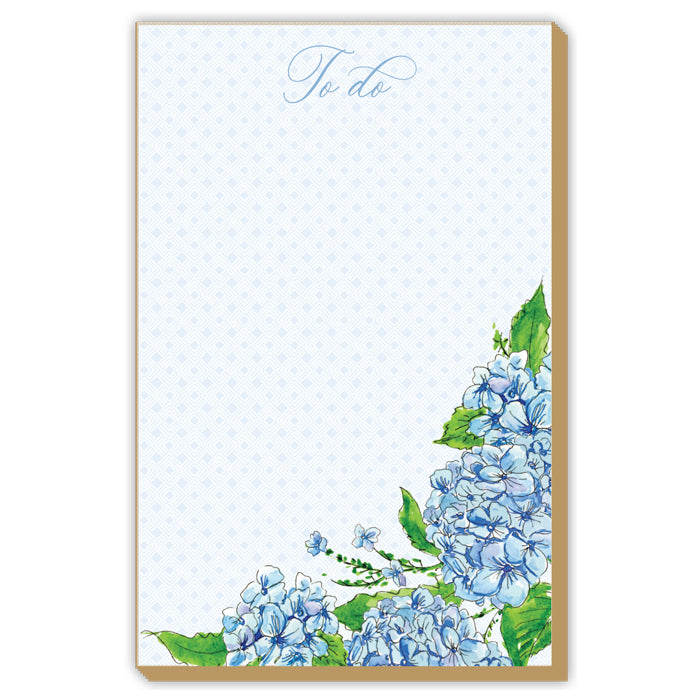 Blue To Do Hydrangea Luxe Notepad