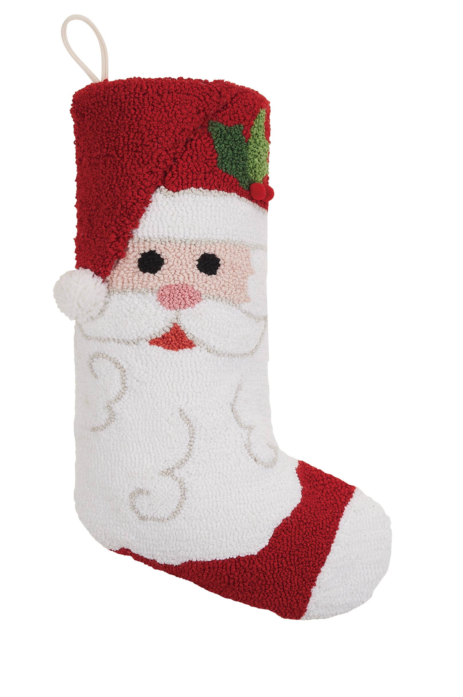 Santa Claus w/Pom Hook Stocking