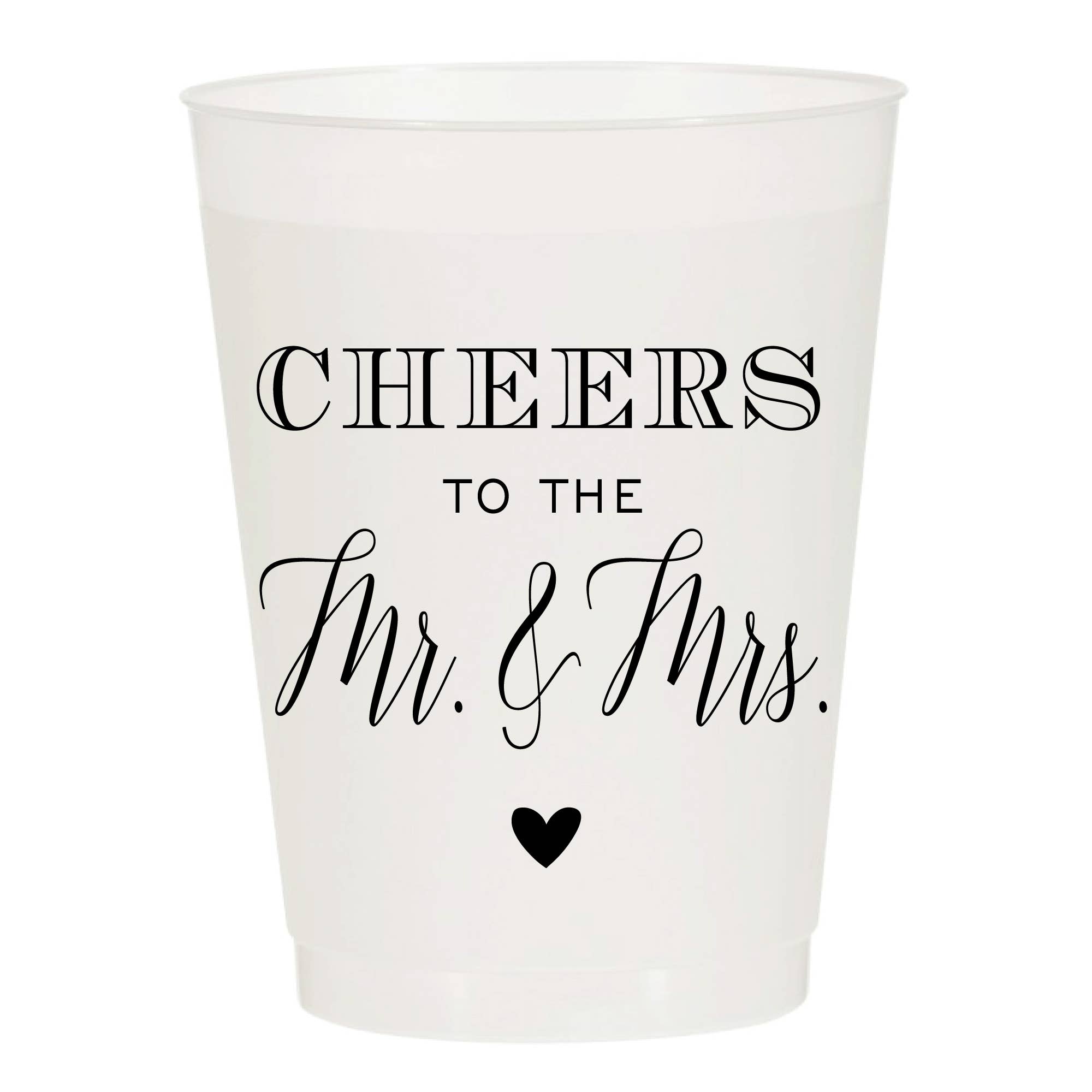 Cheers To The Mr & Mrs Wedding Cups