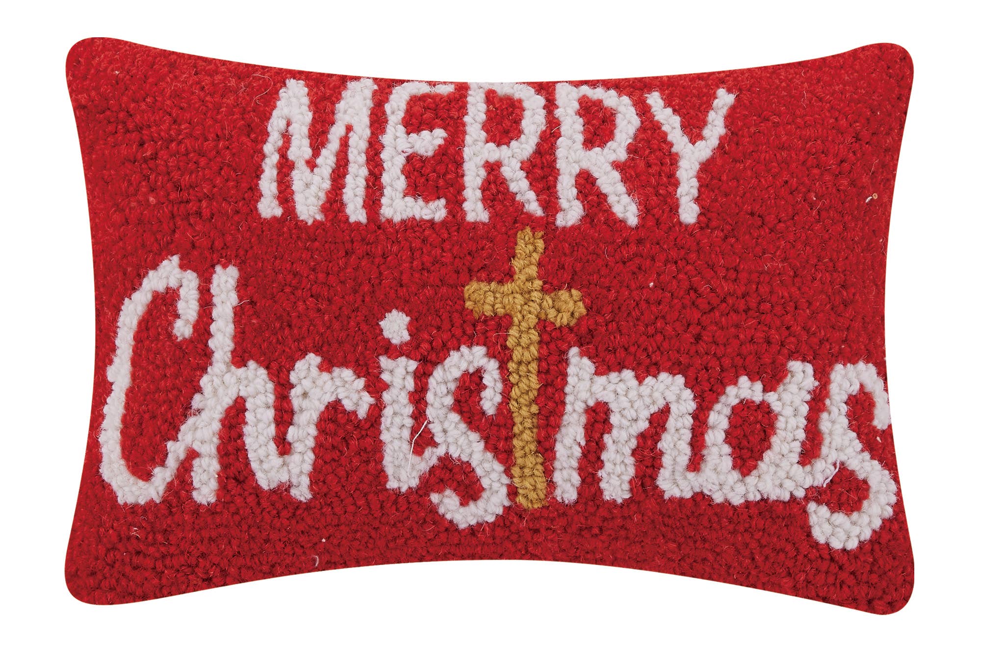 Merry Christmas With Cross Hook Pillow