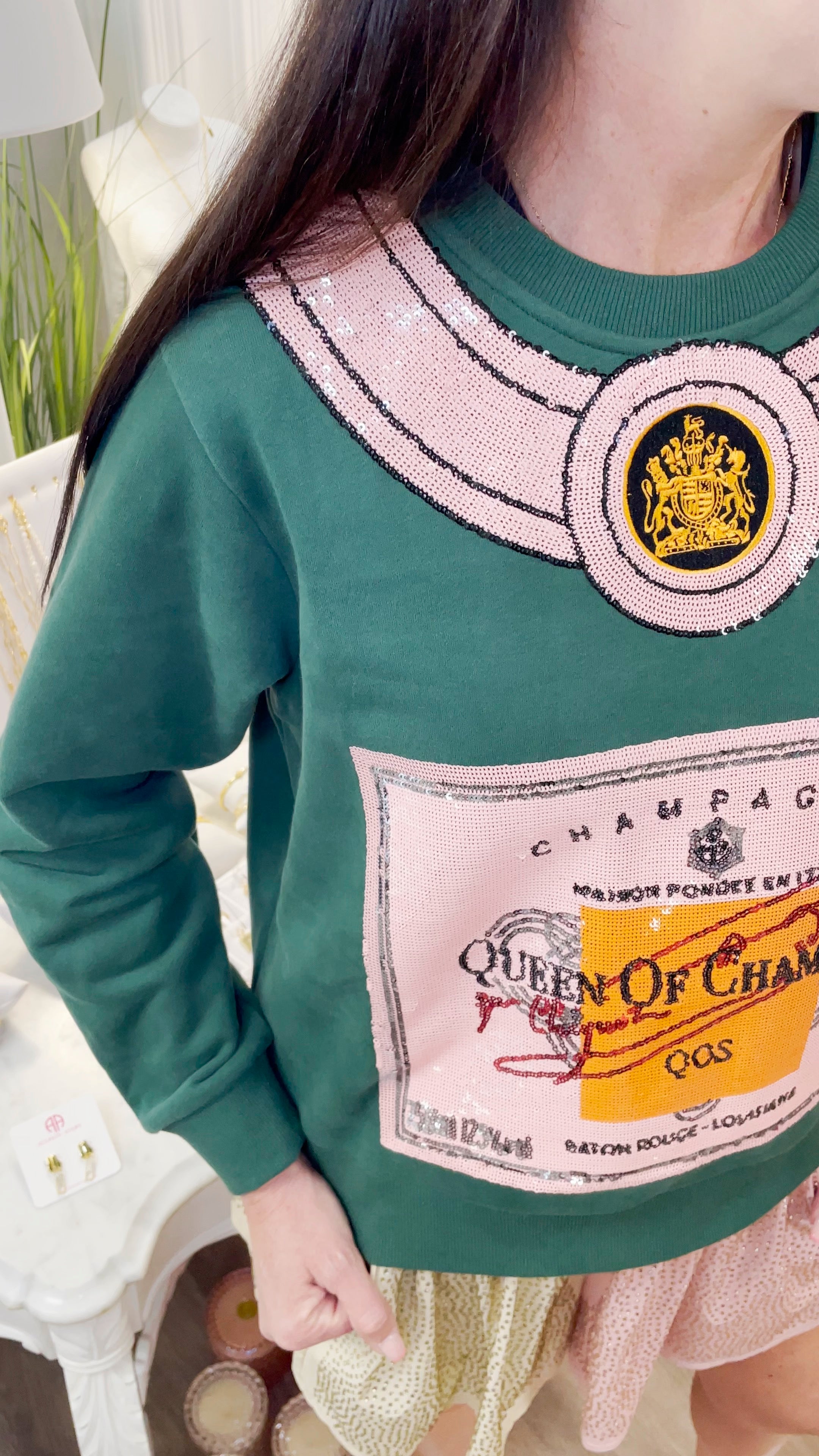 Queen Of Champs Sweatshirt | Queen Of Sparkles