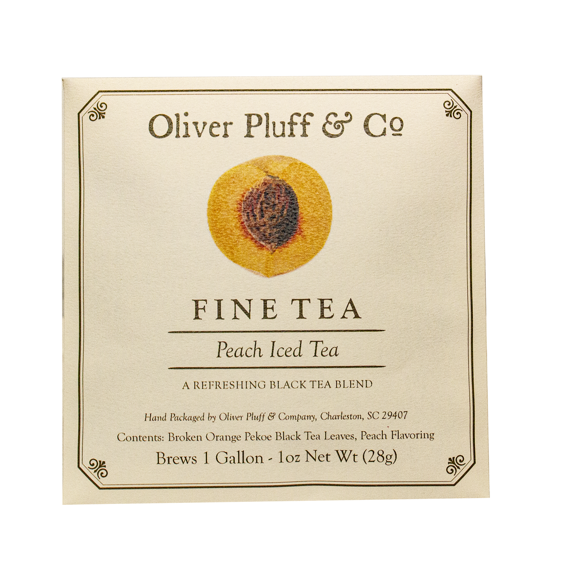 Peach Iced Tea - 1 Gallon Envelope - Oliver Pluff & Company