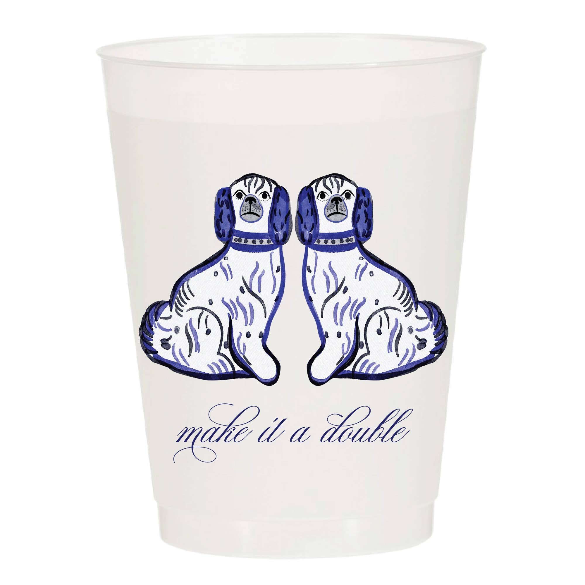 Make It A Double Watercolor Reusable Cups - Set of 10