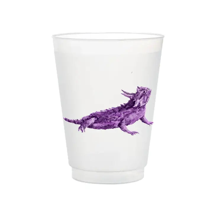 Purple Horned Frog Frosted Cups | Taylor Paladino
