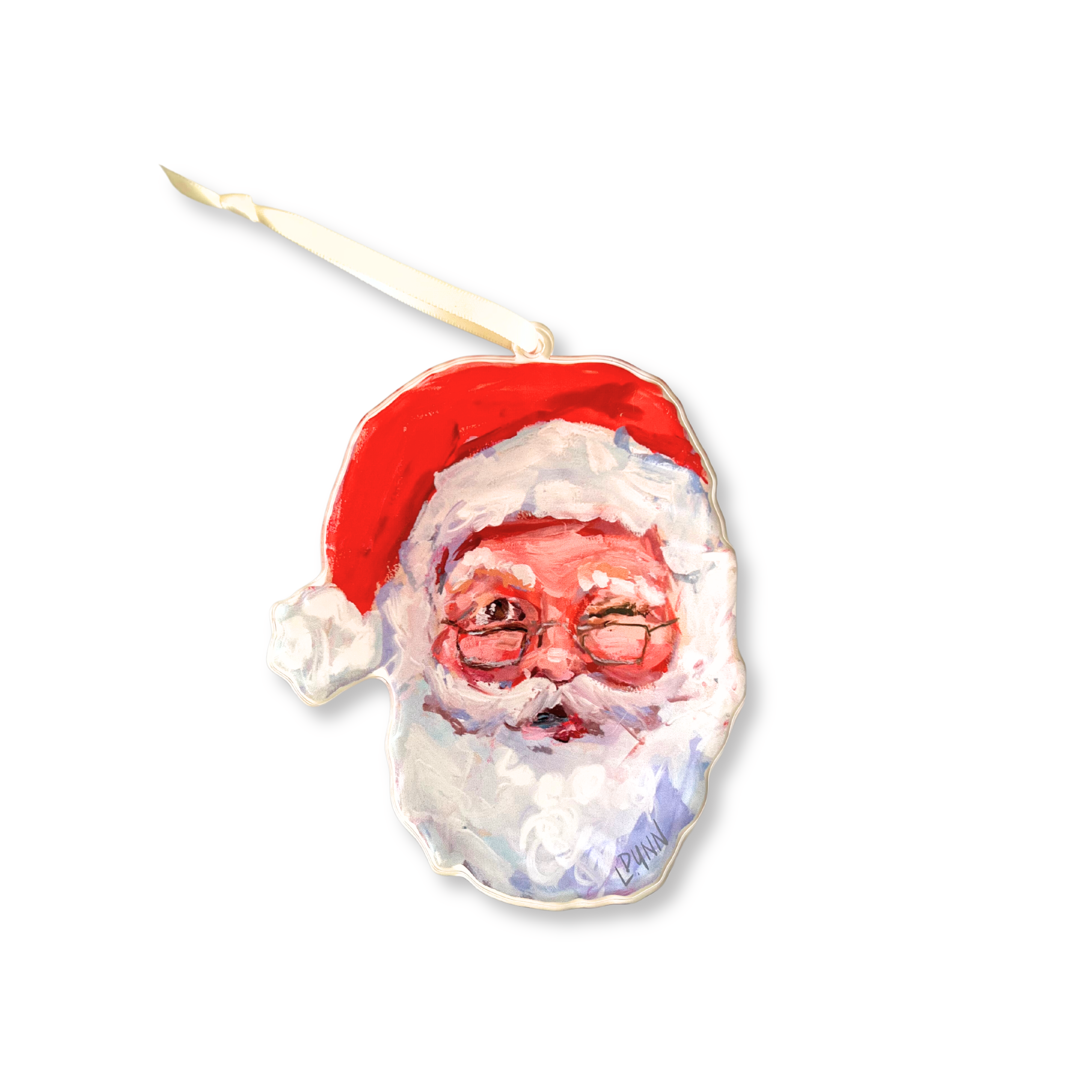 Naughty or Nice Santa Ornament | Lauren Dunn