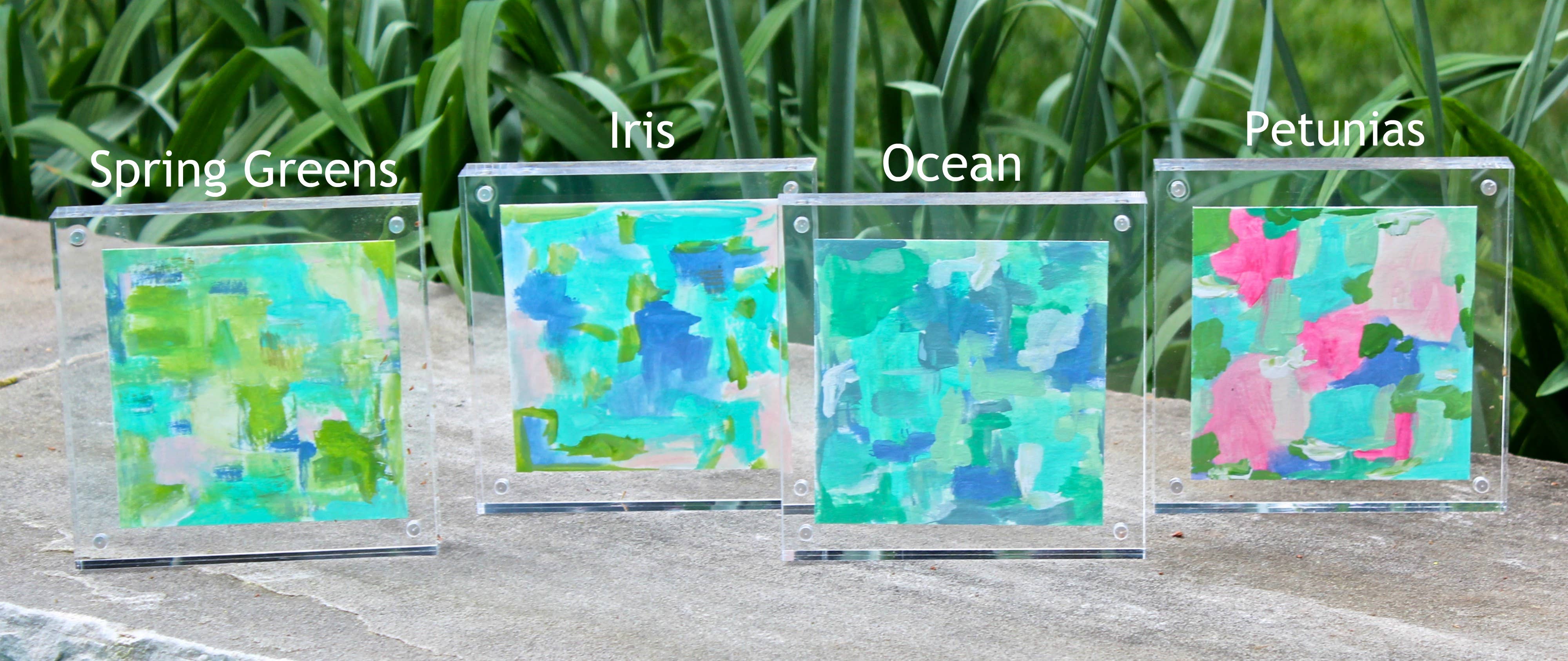 Abstract Art Minis in Acrylic Frame
