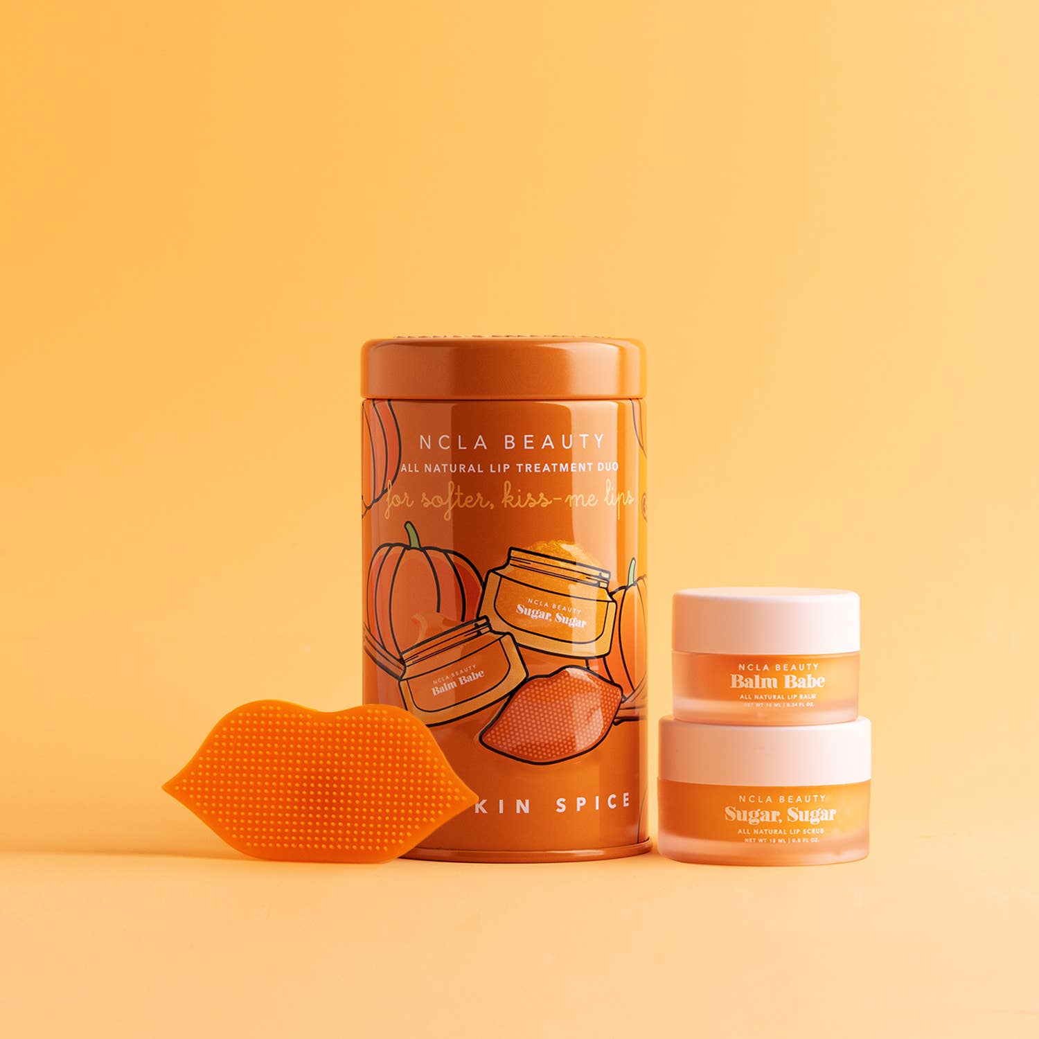 Pumpkin Spice Lip Care Set + Lip Scrubber