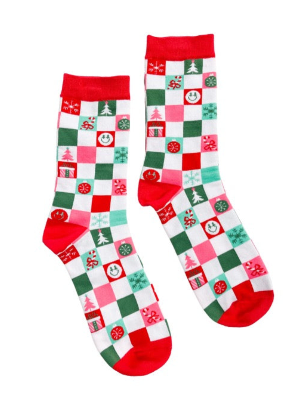 Christmas Checkered Socks