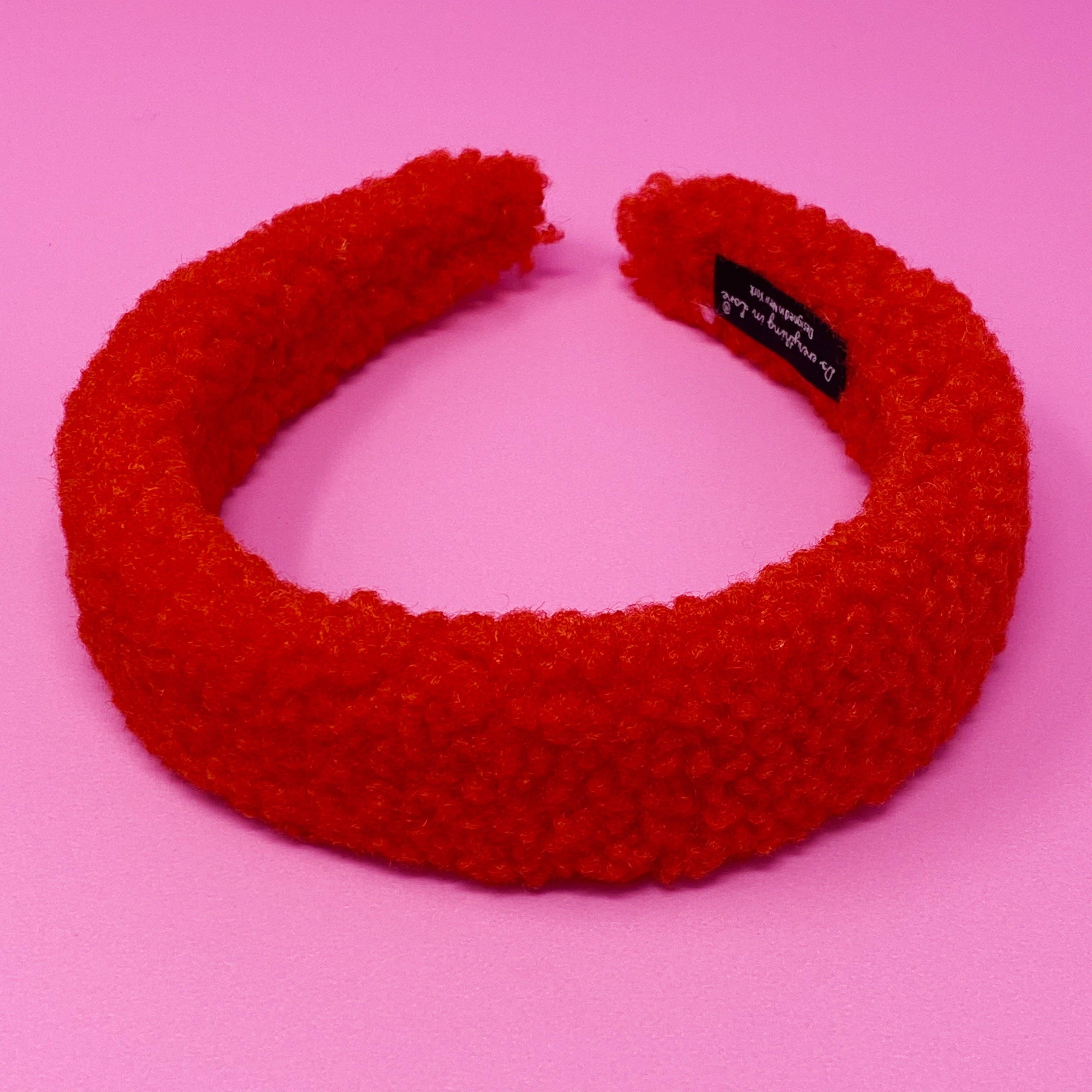 Teddy Lovers Headband Red