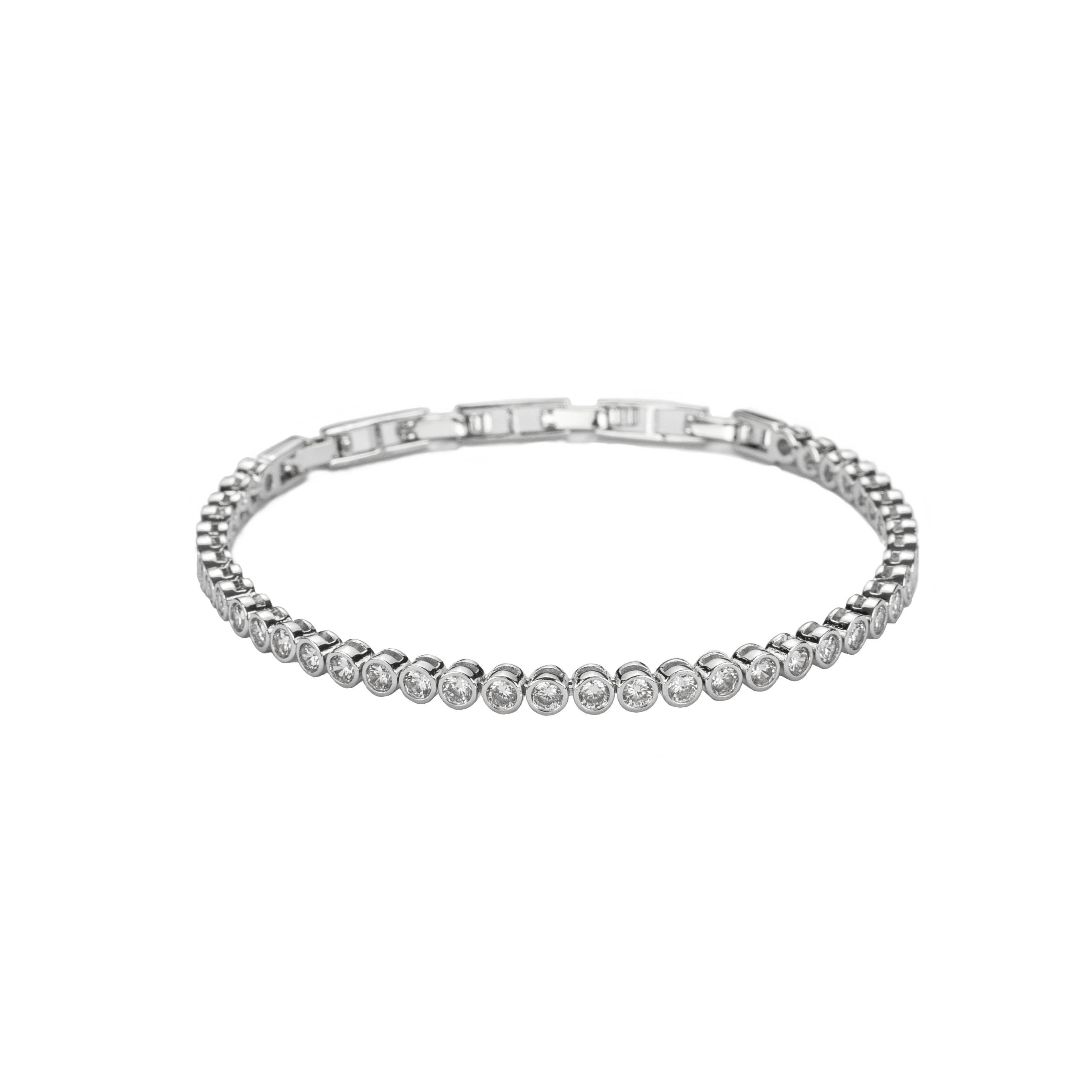 Tennis bracelet links Silver | Brenda Grands