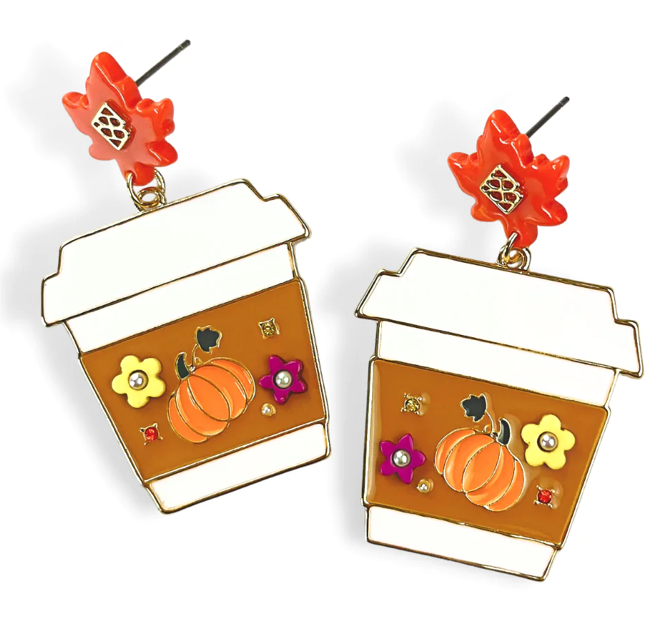 Brianna Cannon | Pumpkin Spice Latte Earrings